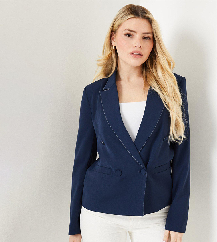 Dorothy perkins navy blazer best sale