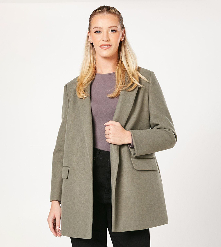 Smart Pocket Detail Blazer Coat