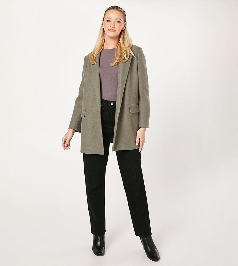 Smart Pocket Detail Blazer Coat