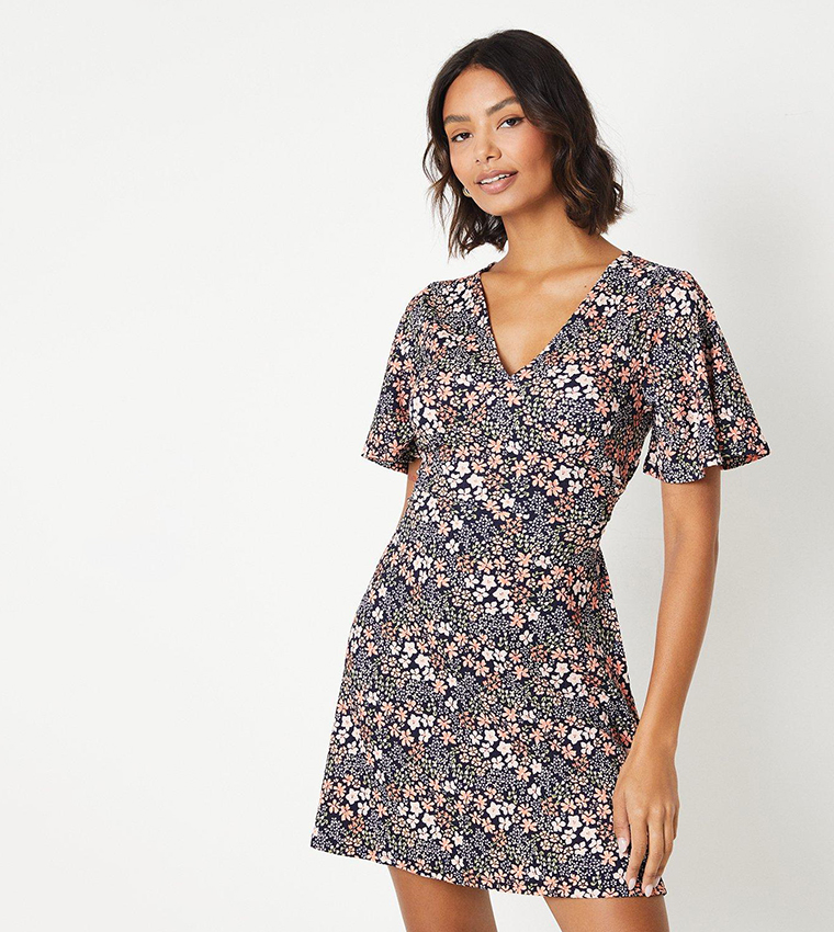 formal long sleeve mini dresses Long Sleeve A-Line Mini Dress in Black - 10 / Regular