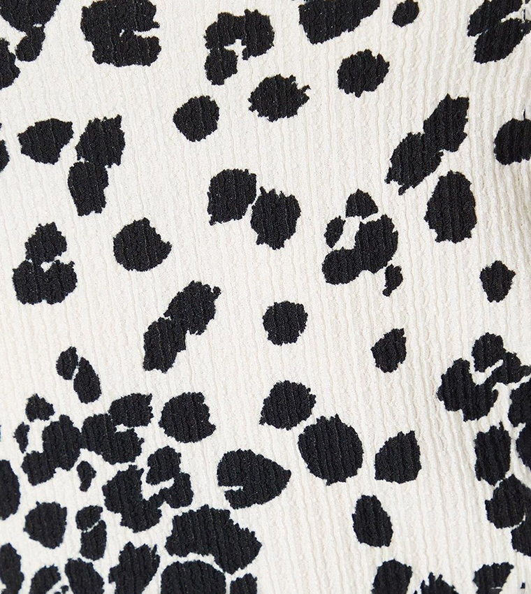 Printed Puff Sleeves Top