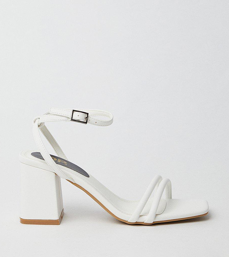 Buy Dorothy Perkins Outlet Tina Strappy High Block Heel Sandals In ...