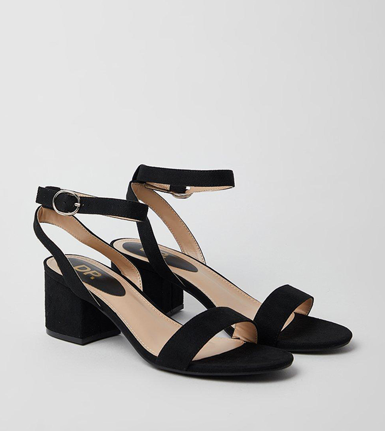 Wide Fit Tommi Barely There Mid Block Heel Sandals