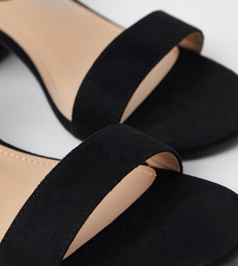 Wide Fit Tommi Barely There Mid Block Heel Sandals