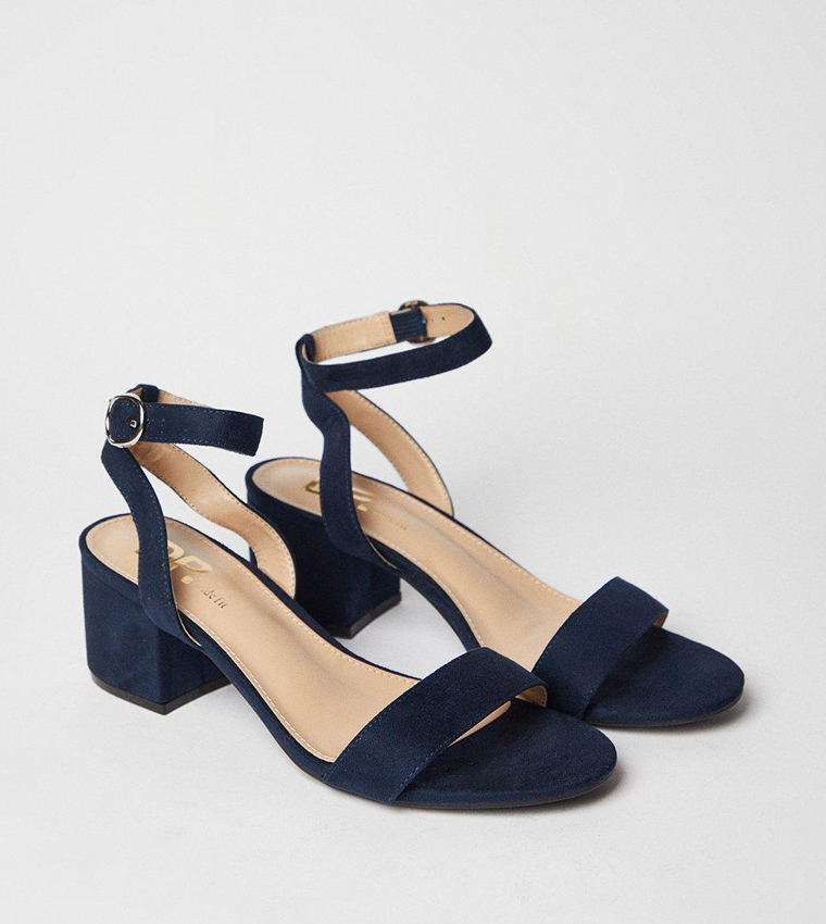 Wide Fit Tommi Barely There Mid Block Heel Sandals