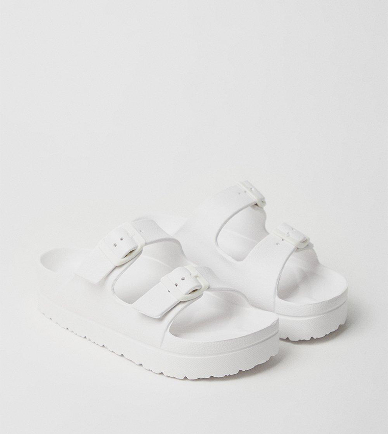 White sales casual sandals