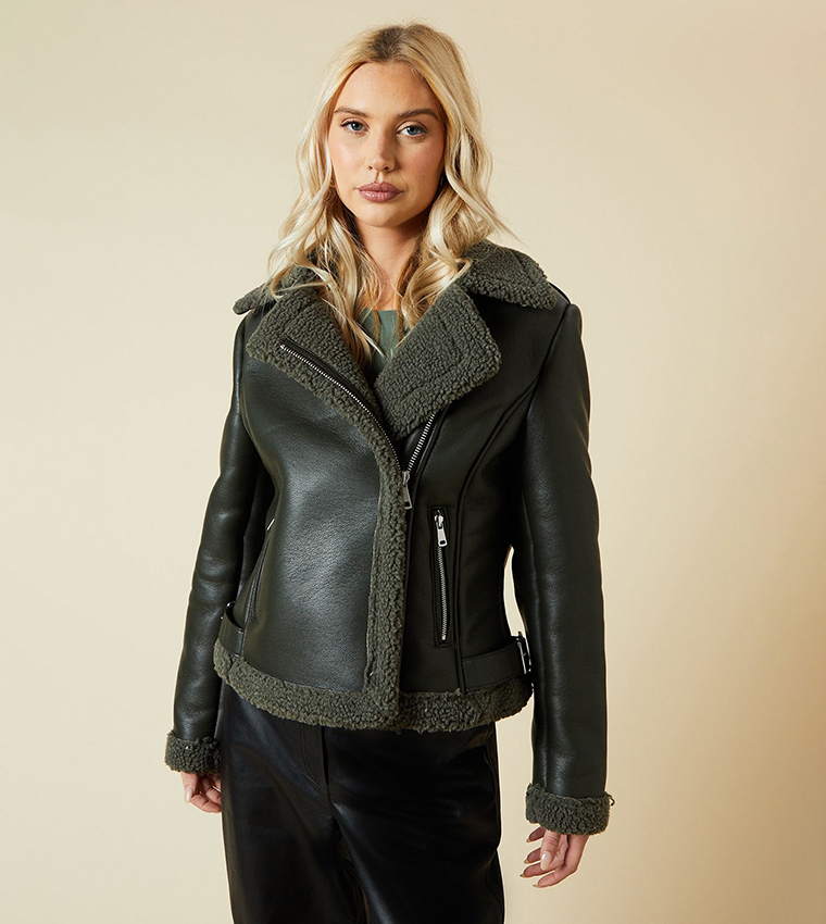 Leather Jacket Dorothy Perkins Aviator Jacket Buy Dorothy Perkins