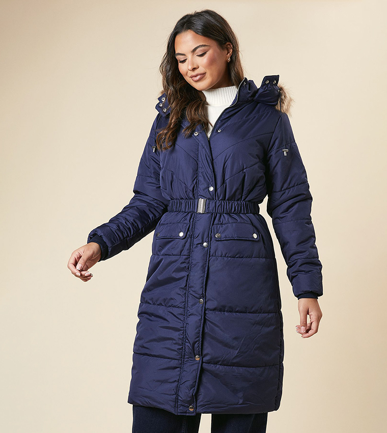 Belted Coat Dorothy Perkins Puffer Coats Buy Dorothy Perkins Midi