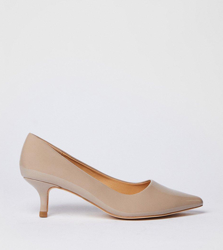 Dove Kitten Heel Pumps