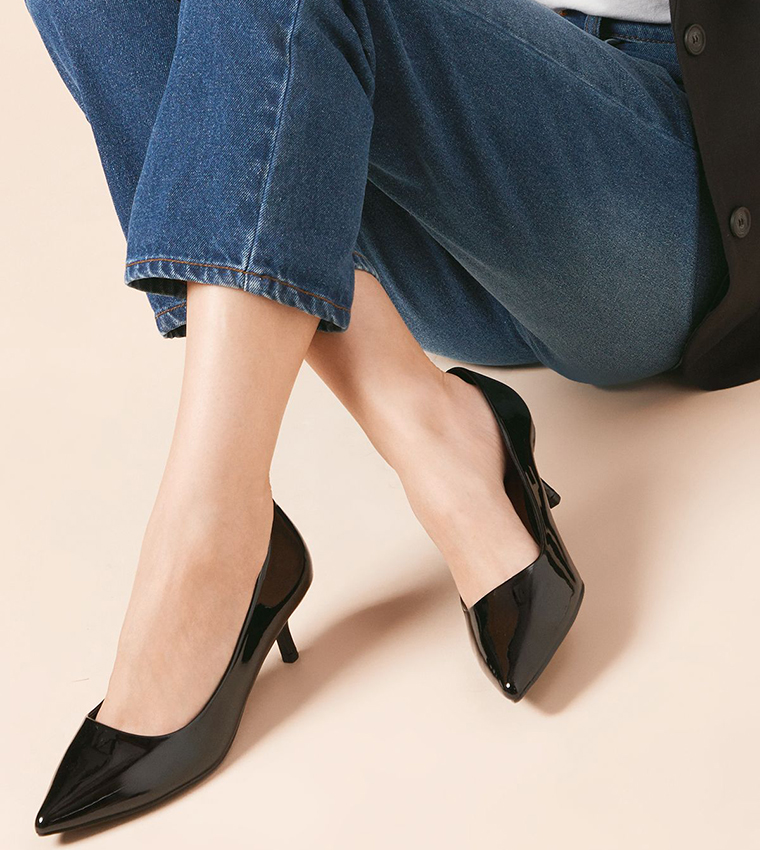 Dove Kitten Heel Pumps