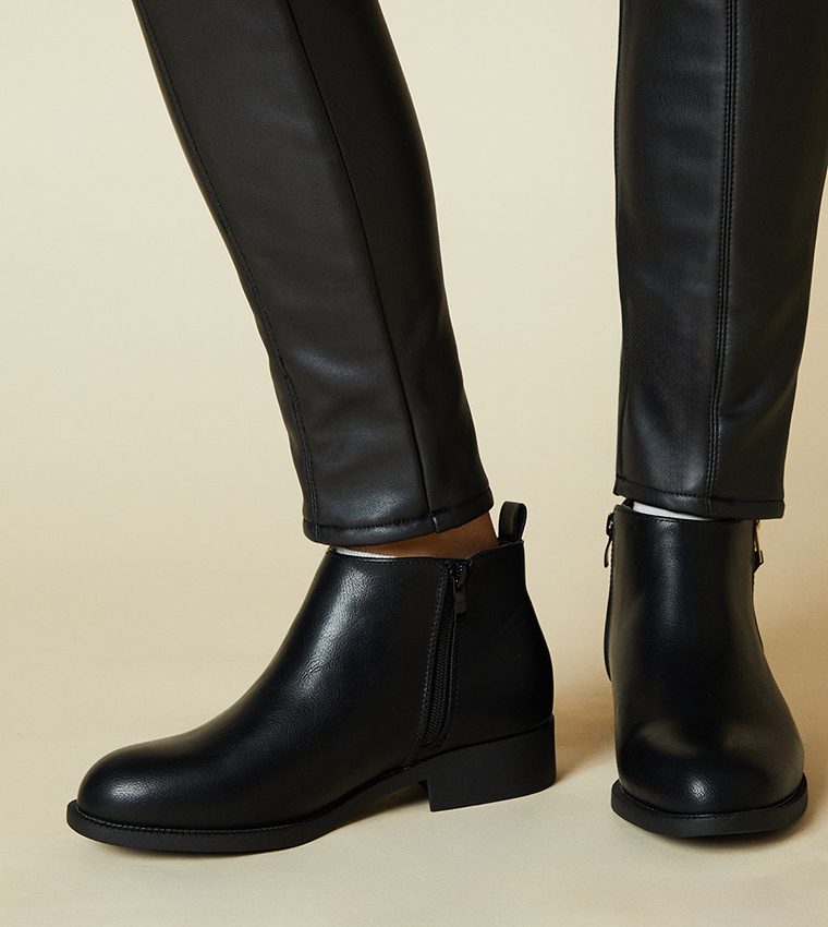 Maddy Side Zip Ankle Boots