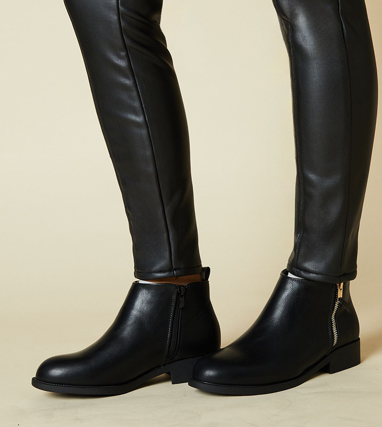Maddy Side Zip Ankle Boots