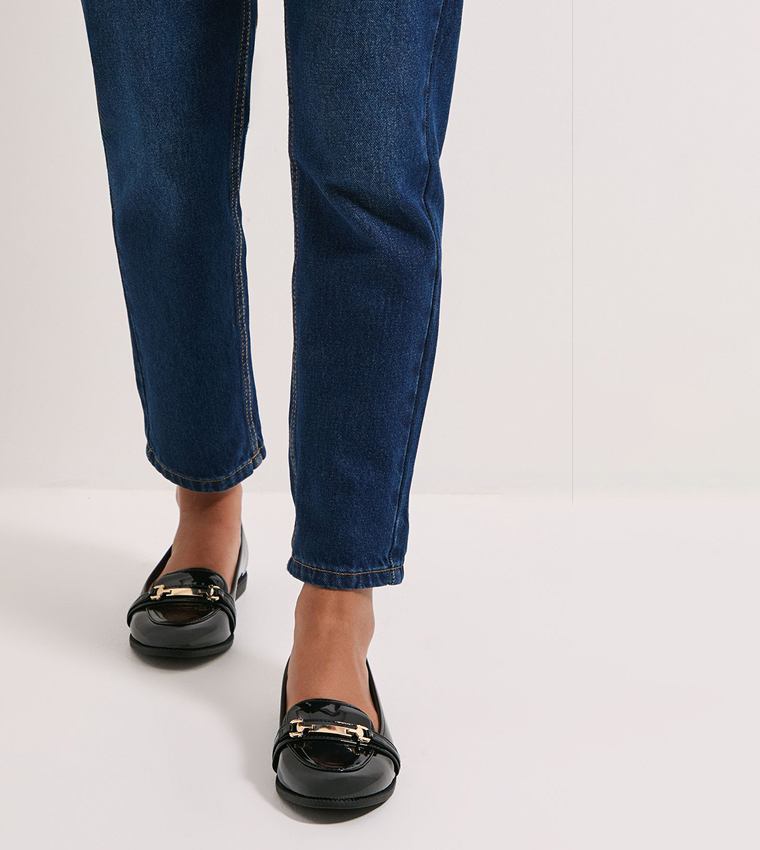 Lora Snaffle Metal Accent Loafers