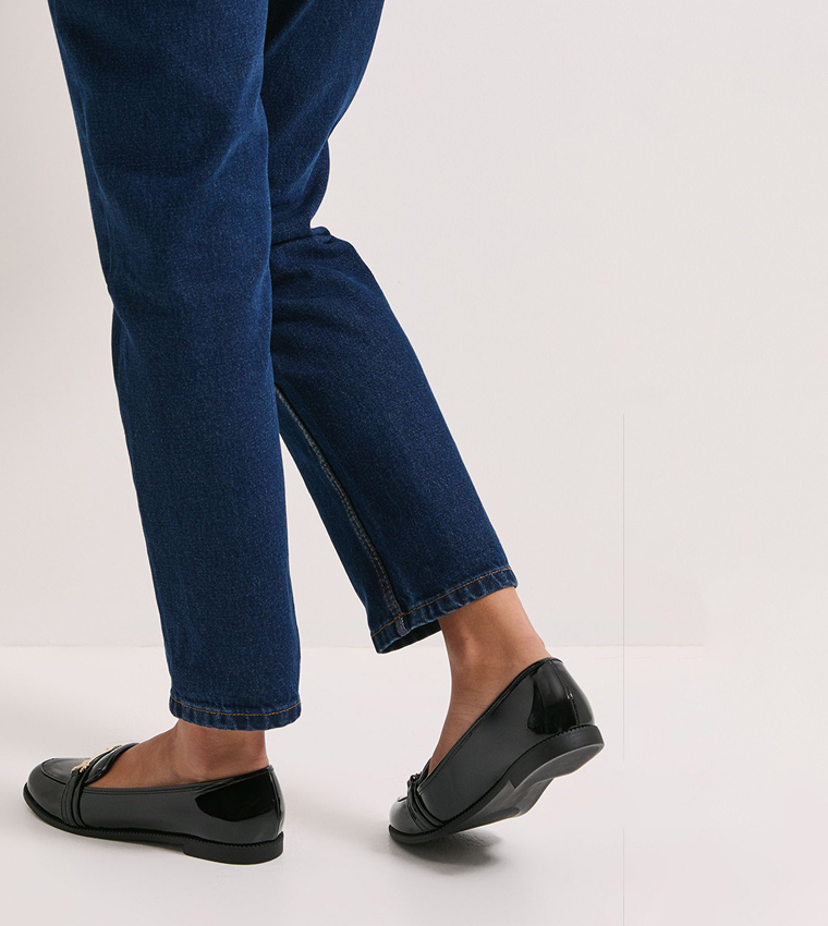 Lora Snaffle Metal Accent Loafers