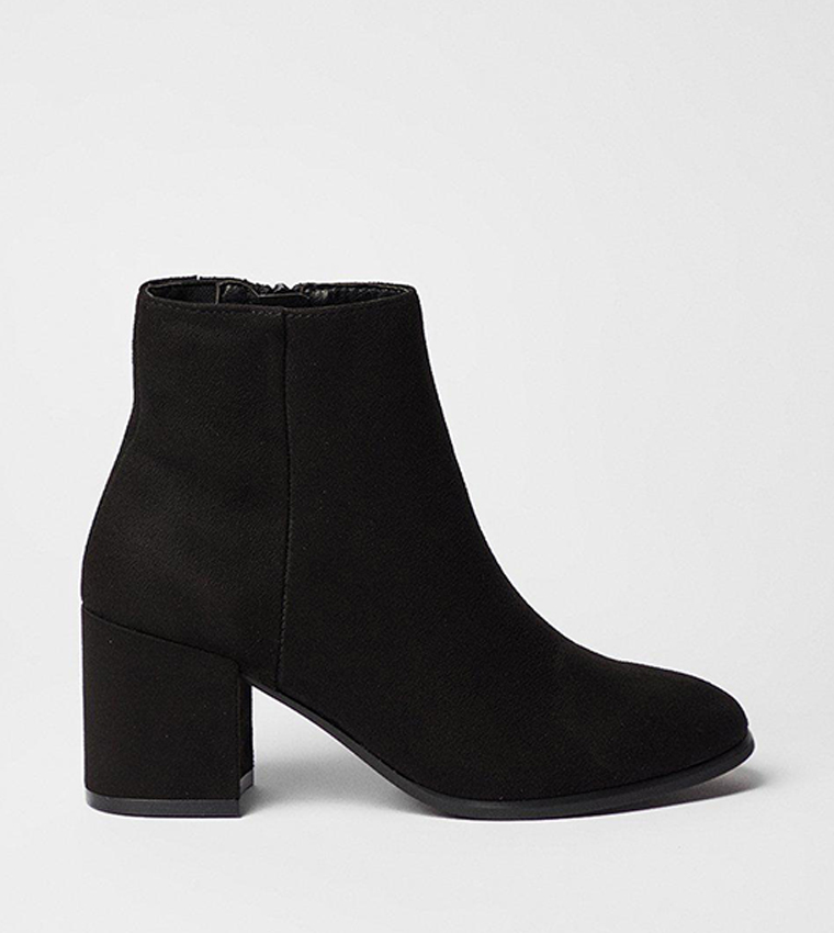 Morgan Round Toe Medium Block Heel Ankle Boots