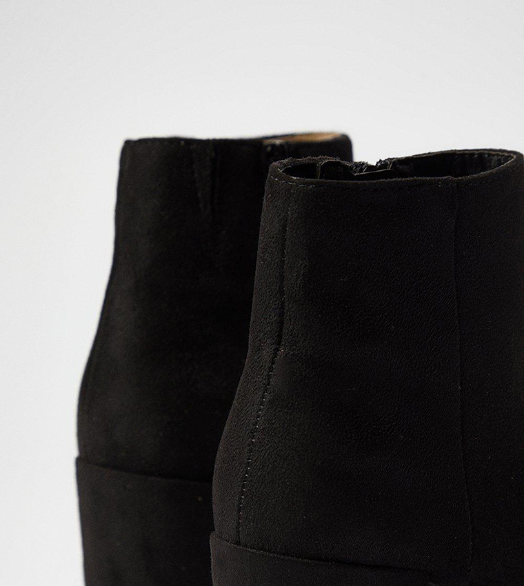 Morgan Round Toe Medium Block Heel Ankle Boots