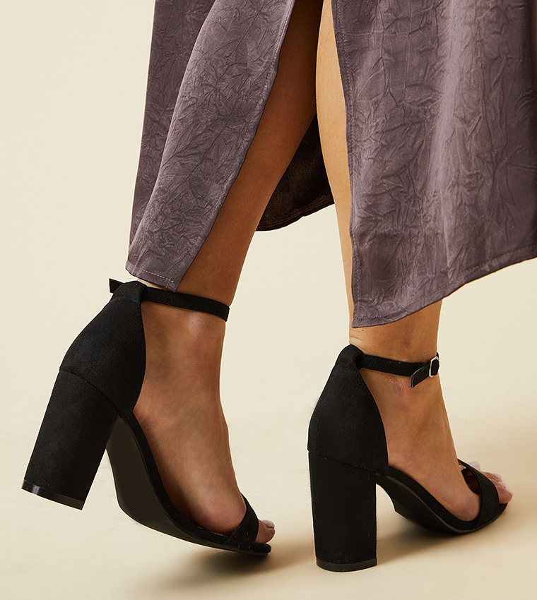 Wide Fit Spark Block Heel Sandals