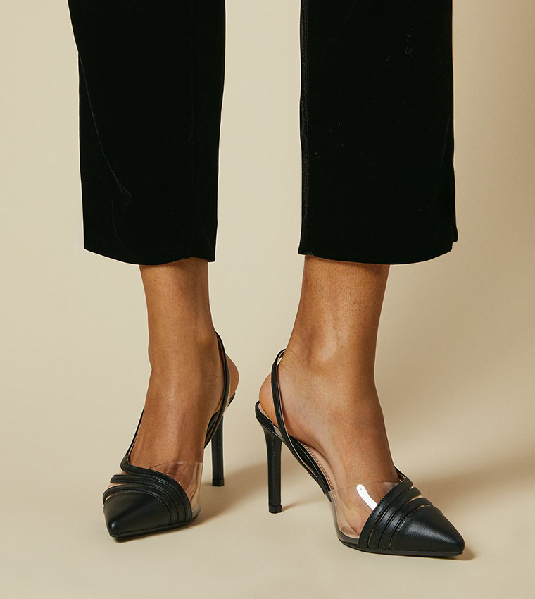 Buy Dorothy Perkins Wide Fit Detroit Slingback Pumps In Black