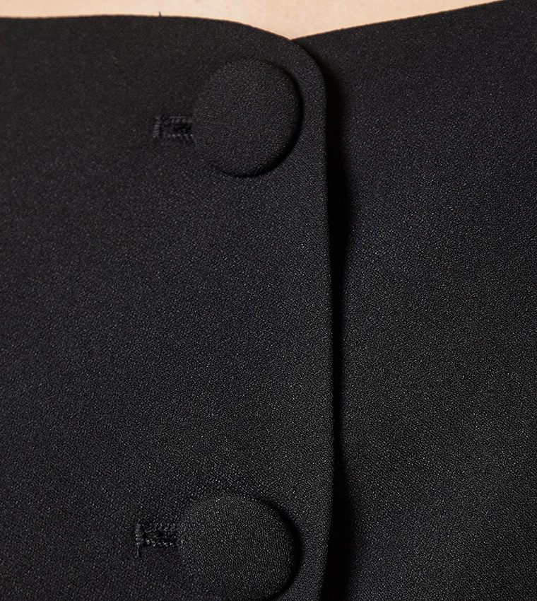 Petite Satin Sweetheart Neck Jacket