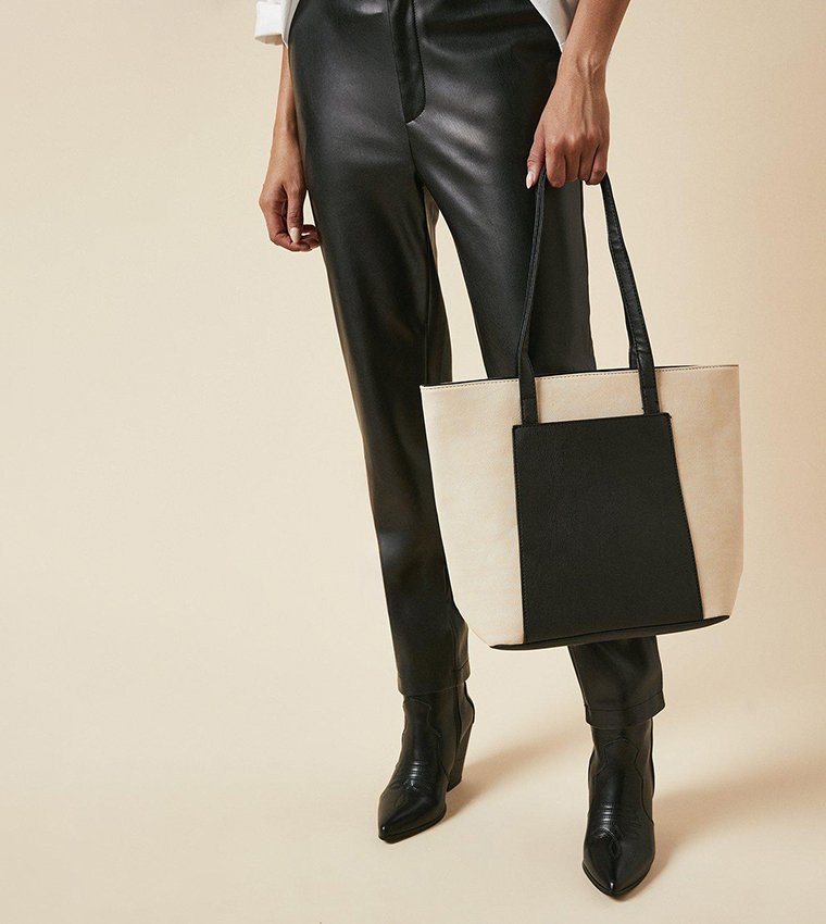 Shelly Two-Tone Tote Bag
