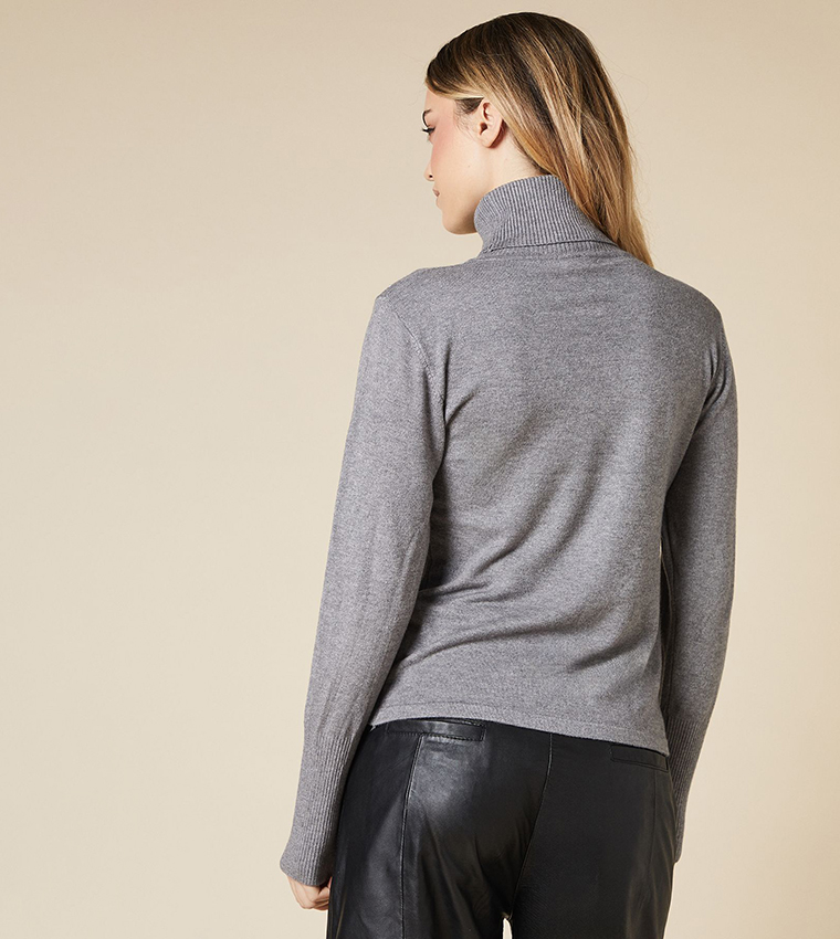 Embellished Roll Neck Sweater