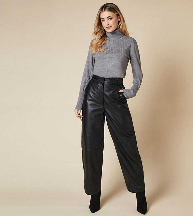 Embellished Roll Neck Sweater
