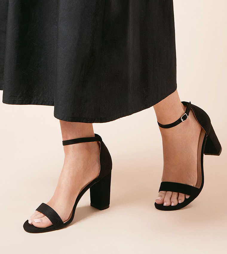 Ankle Strap Block Heel Sandals