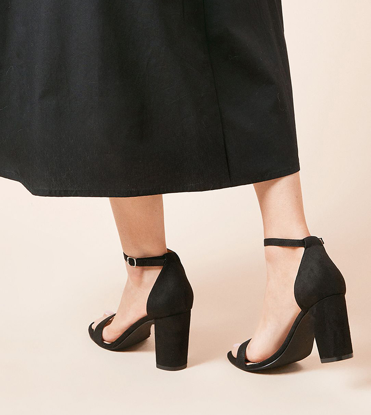 Ankle Strap Block Heel Sandals