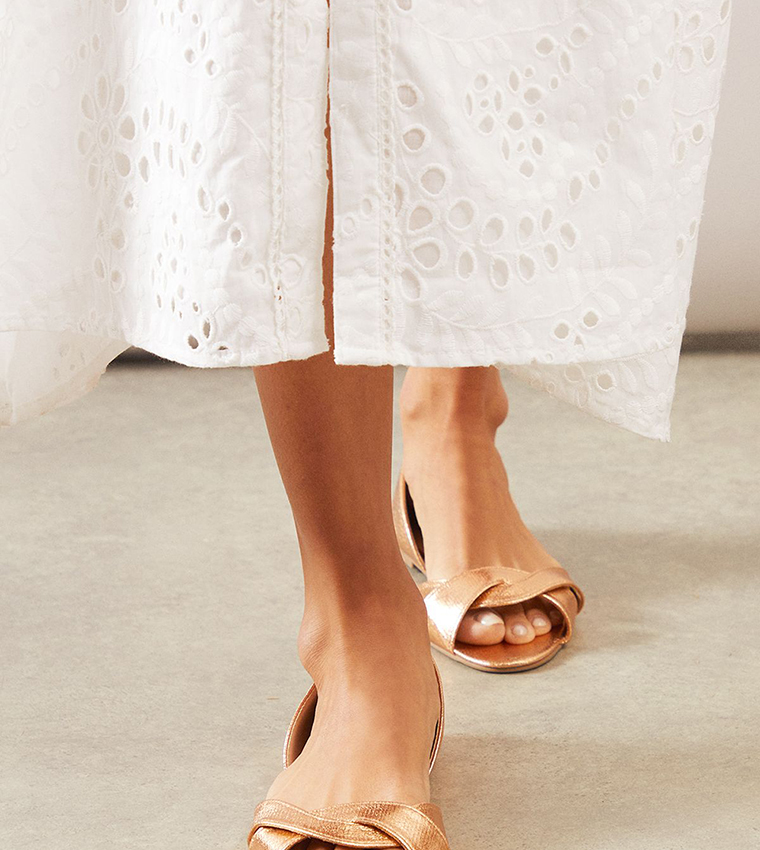 Maddie Open Toe Flat Sandals