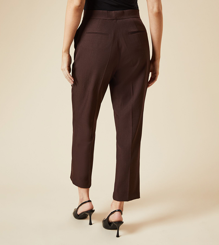 Tab Detail Capri Trousers