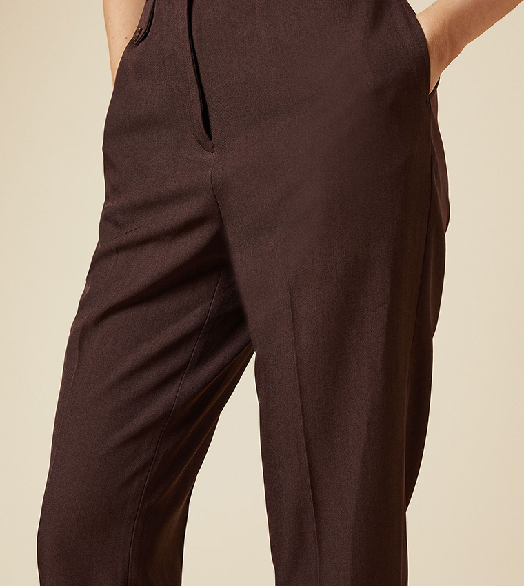 Tab Detail Capri Trousers