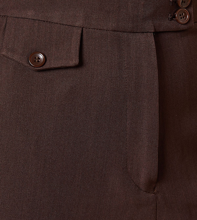 Tab Detail Capri Trousers
