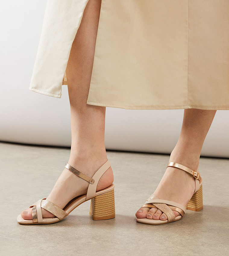 Wide Fit ARYA Block Heeled Sandals