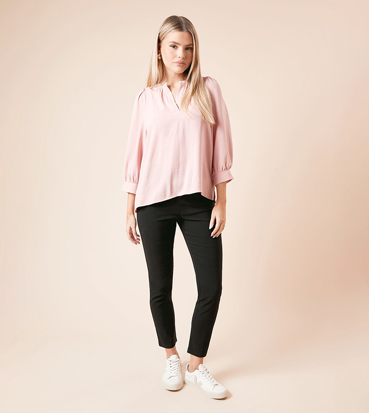 High Waist Skinny Fit Trousers