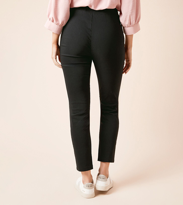 High Waist Skinny Fit Trousers