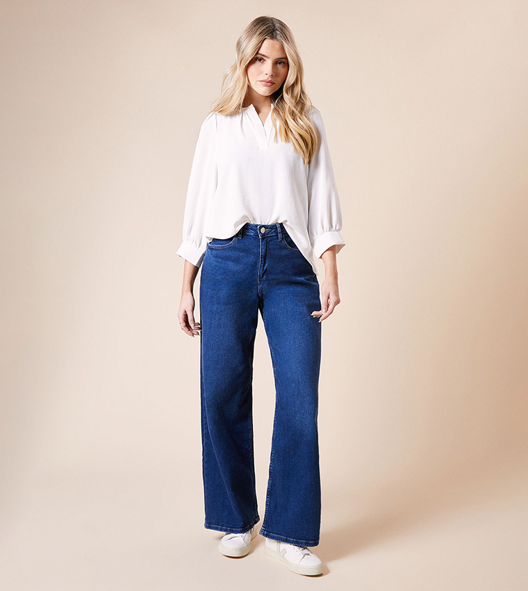 Textured 3/4 Sleeves Top