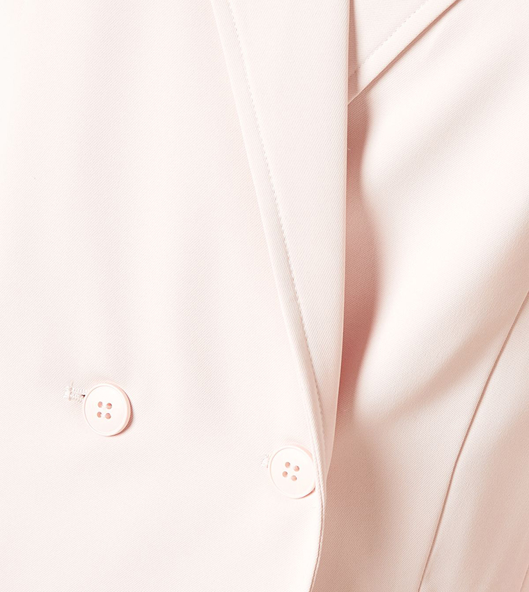 Seam Front Detail Long Sleeves Blazer