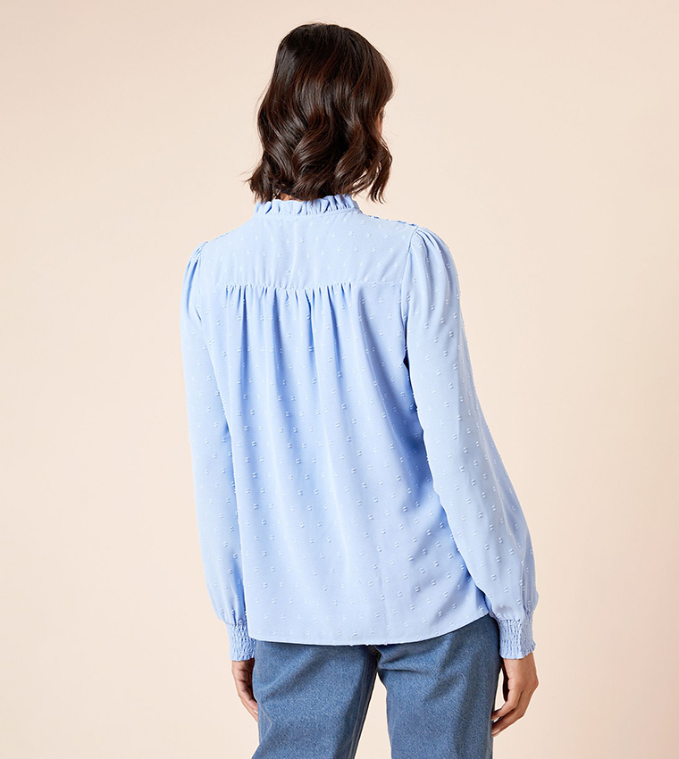 Long Sleeves Dobby Top