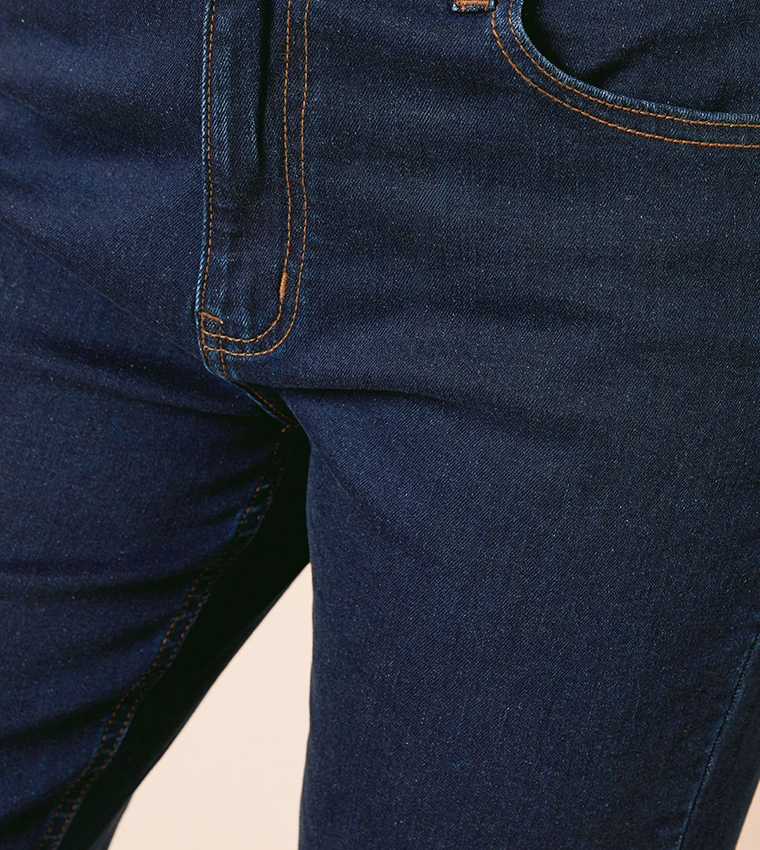 Washed High Waist Straight Fit Jeans