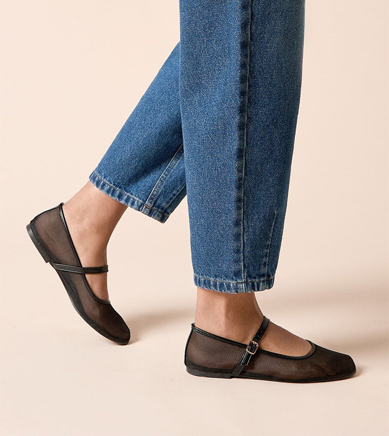 Chandra Sheer Mesh Mary Jane Shoes
