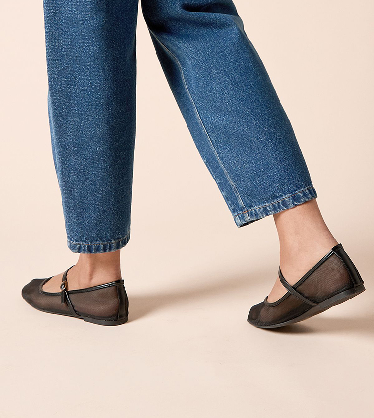 Chandra Sheer Mesh Mary Jane Shoes