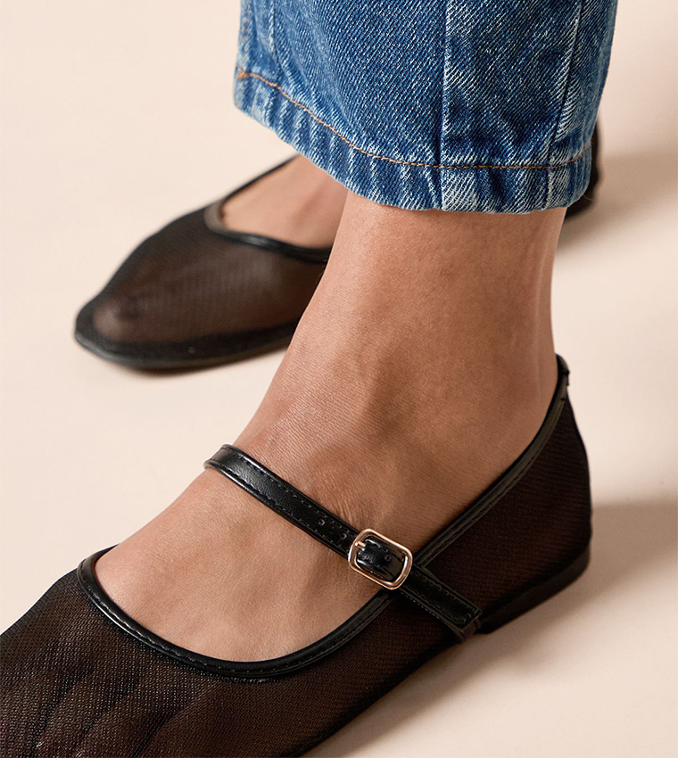 Chandra Sheer Mesh Mary Jane Shoes