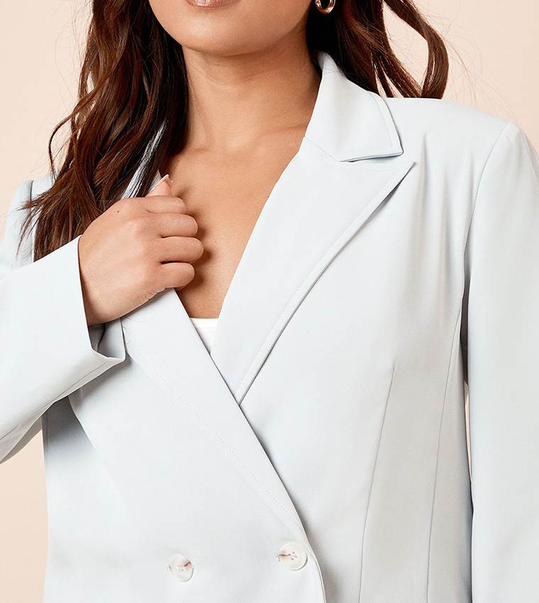 Petite Tailored Seam Front Detail Blazer