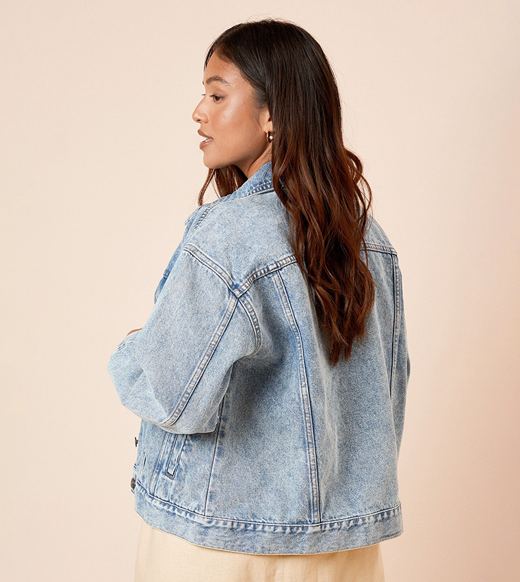 Petite Oversized Denim Jacket