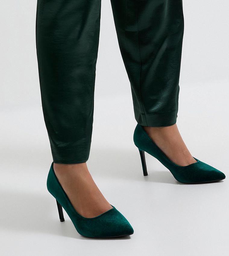 Dash Velvet Pointed Toe Stiletto Heel Pumps