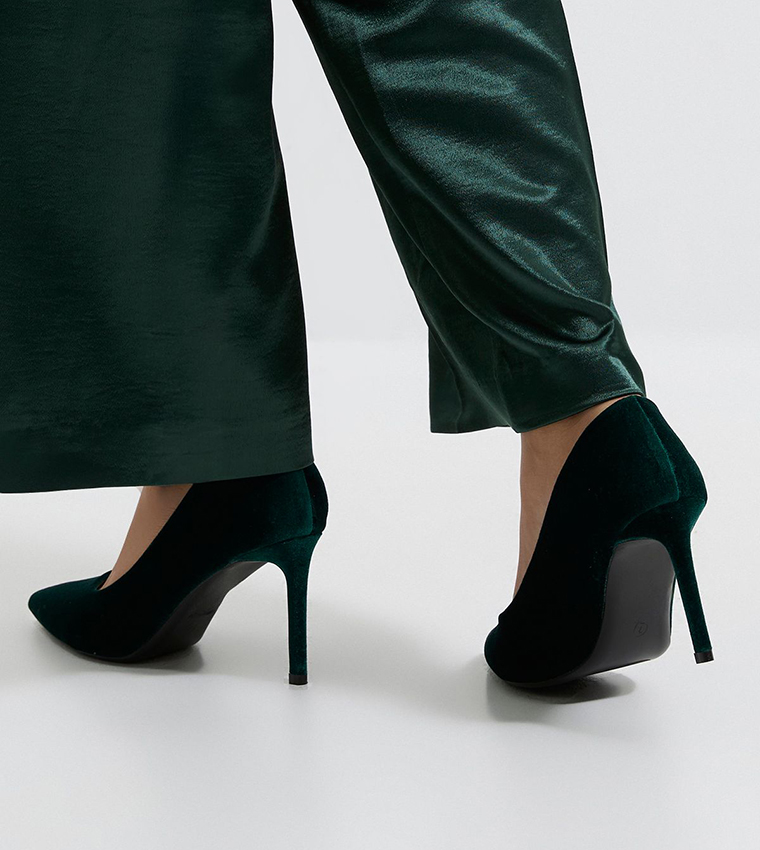 Dash Velvet Pointed Toe Stiletto Heel Pumps