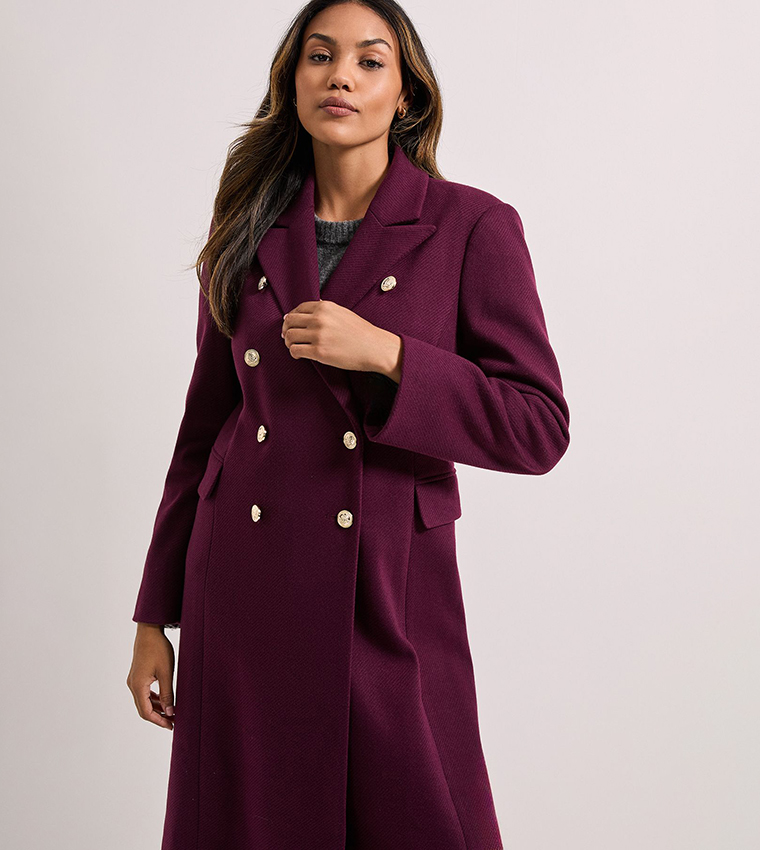 Long Sleeves Fitted Military Coat