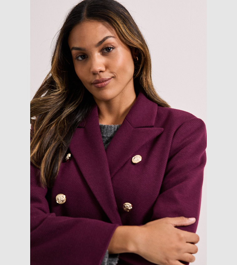 Long Sleeves Fitted Military Coat