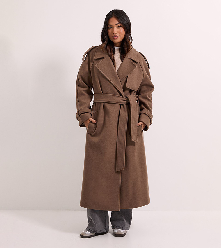 Petite Belted Trench Coat