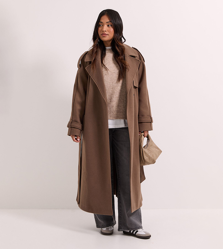 Petite Belted Trench Coat